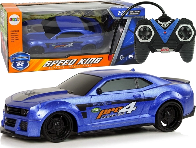 RC спортен автомобил 1:24 син със затъмнени стъкла