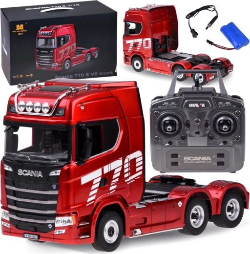 Scania 770 S V8 лицензиран RC камион с дистанционно управление 1:18