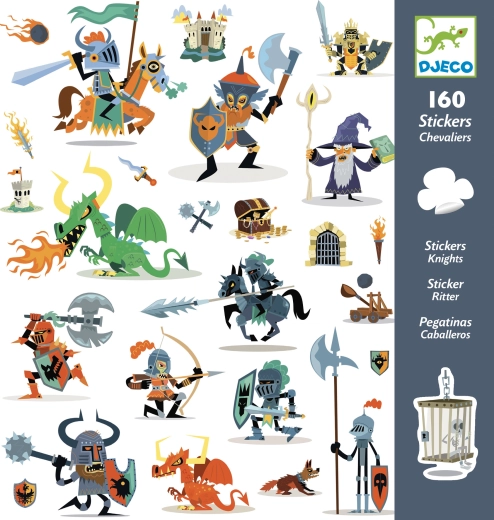 Стикери Djeco – рицарска битка (160 бр.)