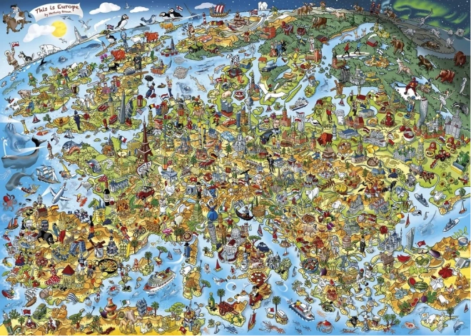 Puzzle This Is Europe 1000 pieces GIBSONS