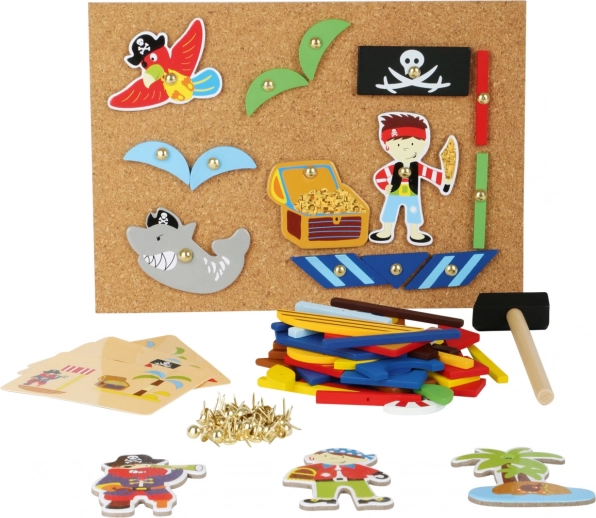 Wooden Creative Game Pirates – Tapping Set small foot
