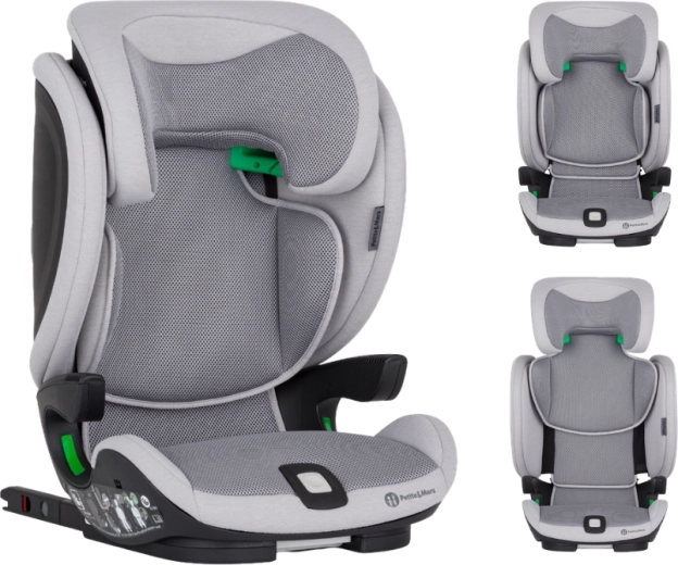 Petite&Mars car seat elite fix pro i-size gentle grey air 100–150 cm