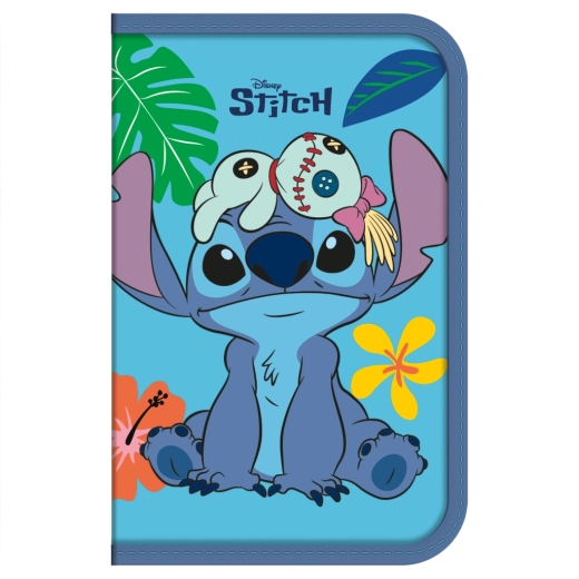 Lilo & Stitch filled school pencil case blue