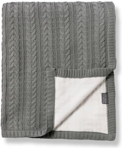 Vinter & Bloom двустранно бебешко одеяло Cotton Cuddly Misty Grey