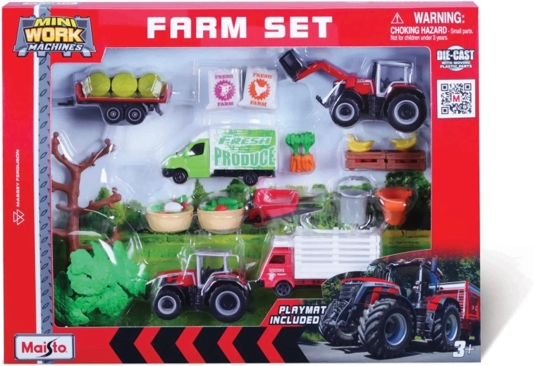 Maisto Mega Farm Set Massey Ferguson
