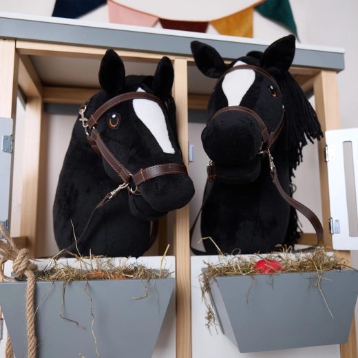 Bieco hobby horsing конче на прът черно, размер S