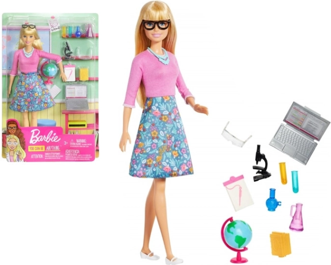 Кукла Barbie учителка с лаптоп