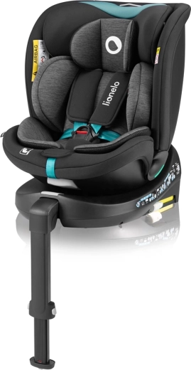Lionelo Navy i-Size въртящо се детско столче за кола 40–150 см black turquoise