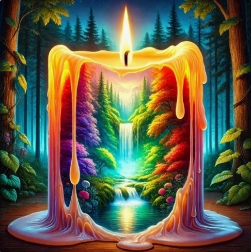 Norimpex paint by numbers – Candles 40 × 50 cm