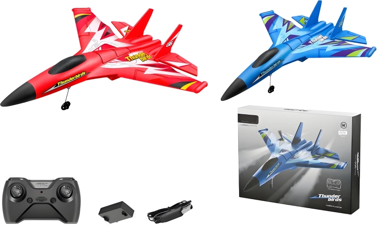 RC изтребител G6 с LED осветление за деца