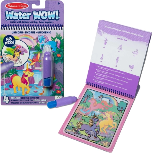 Melissa & Doug Water Wow водни оцветяванки с водна писалка – еднорози