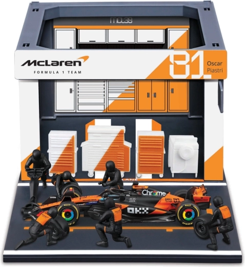 Bburago Formula Racing F1 Pit Pass комплект McLaren MCL39 2025 Oscar Piastri 1:43