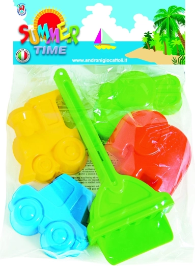 Sand mold set with shovel and rake