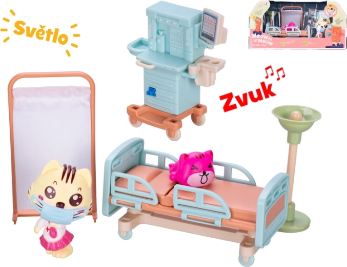 Veterinary Clinic Set with Light and Sound, 6 Pieces