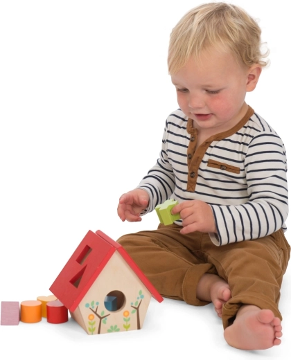 Le Toy Van Wooden Shape Sorter Birdhouse