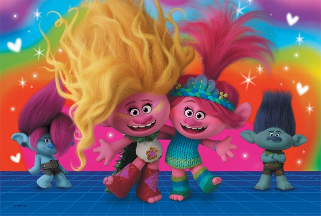 Puzzle 60 Pieces Friendly Trolls