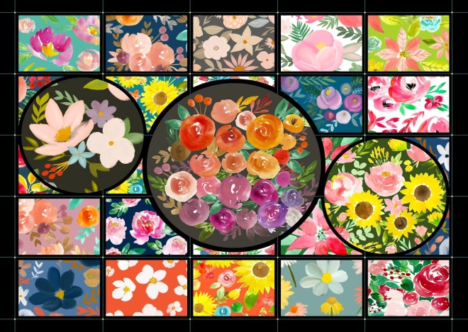 Puzzle Flower Garden 1000 pieces
