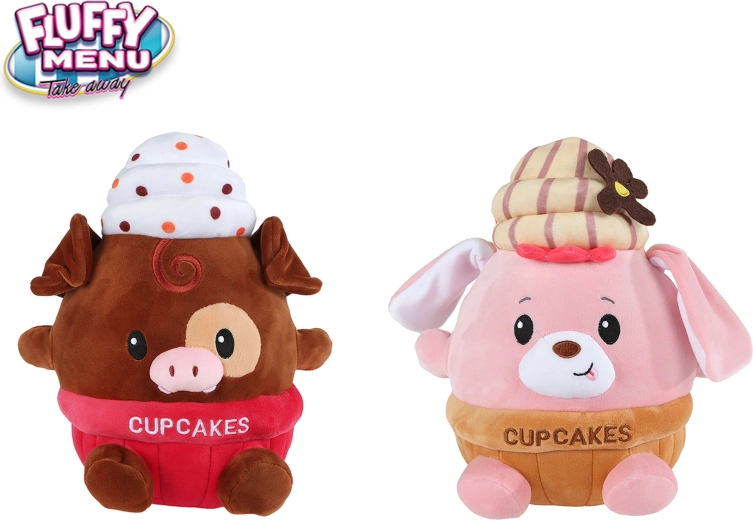 Плюшено животинче кексче Fluffy Menu 27 см