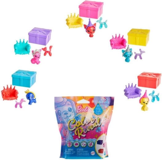 Barbie Color Reveal Party Pet - 1 piece