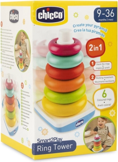 Chicco кула за нанизване на пръстени 9м+