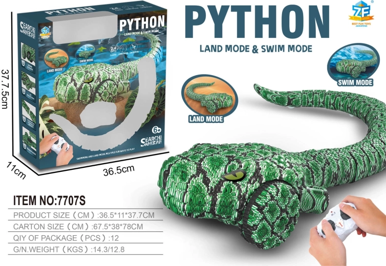 Remote-Controlled Floating Python Snake