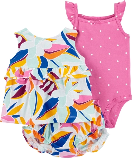 Carter's 3-piece baby set Multi Floral – 9m