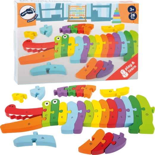 Wooden Crocodile Puzzle – Learning Alphabet Letters
