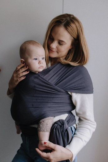 Бебешки слинг шал Boba Serenity Wrap charcoal
