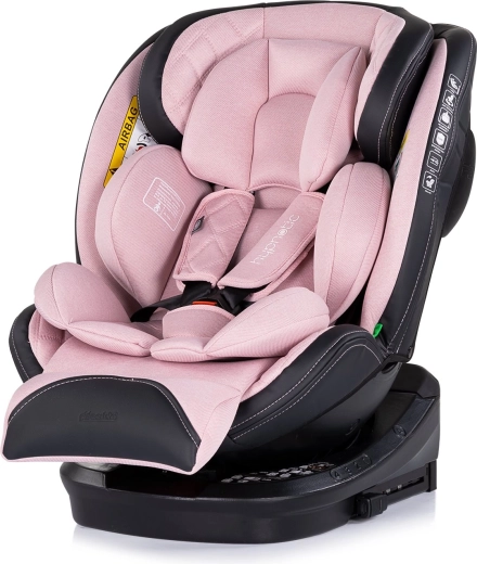 Детско столче за кола CHIPOLINO Hypnotic i-Size 40–150 см, ISOFIX, въртящо се на 360°, Pink Marshmallow