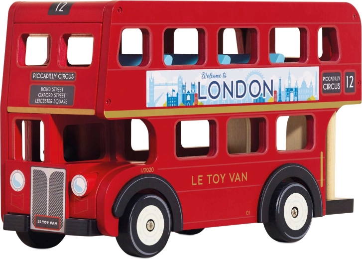 Le Toy Van дървен лондонски двуетажен автобус за деца