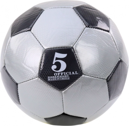 Classic Soccer Ball 24 cm Size 5 Gray