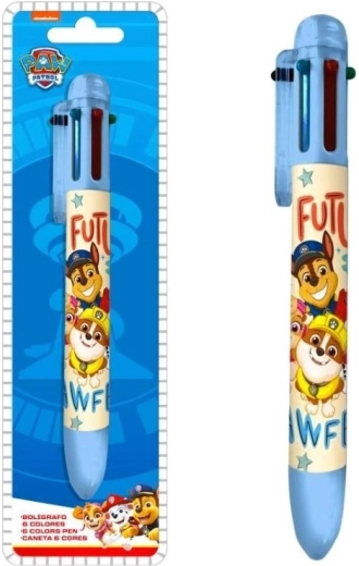 Paw Patrol Multi-Color Ballpoint Pen – 6 Colors