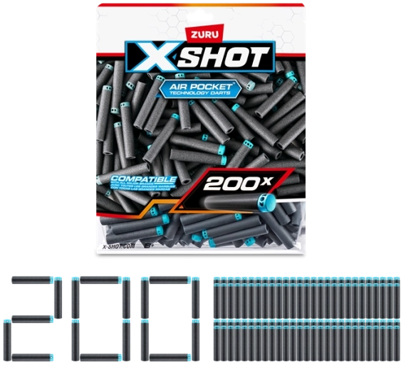 ZURU X-SHOT комплект от 200 резервни стрели
