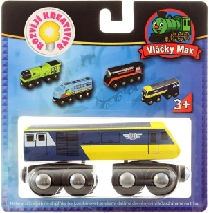 Maxim Wooden High-Speed Train Locomotive
