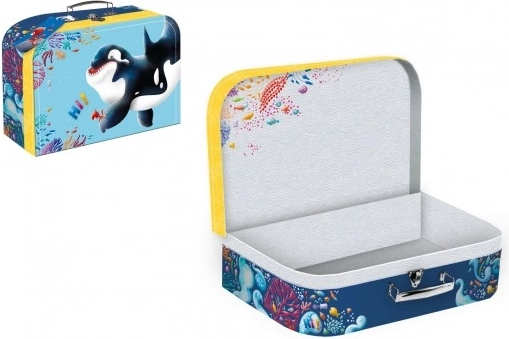 Ученическо картонено куфарче с мотив косатка
