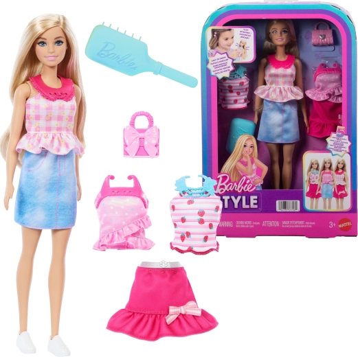 Mattel Barbie Style модна кукла със сет дрехи и аксесоари