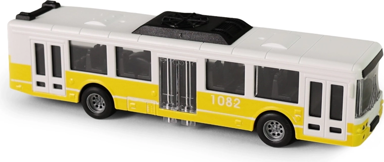 16 cm City Bus with Opening Doors – Yellow