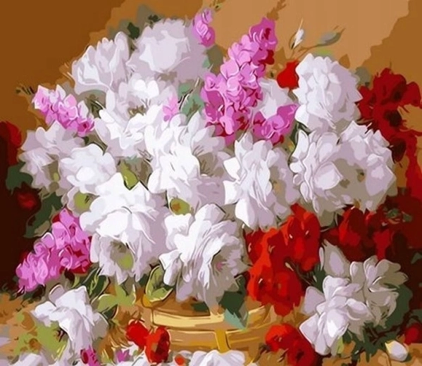 Norimpex Paint by Numbers Beautiful Bouquet 40 × 50 cm