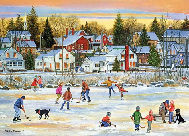 Evening Skating Puzzle 1000 Pieces EUROGRAPHICS