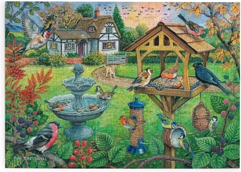 House of Puzzles Хранилка за птици – пъзел с 500 големи части