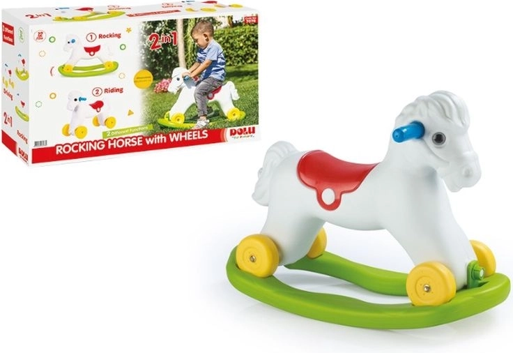 DOLU 2-in-1 rocking horse with wheels