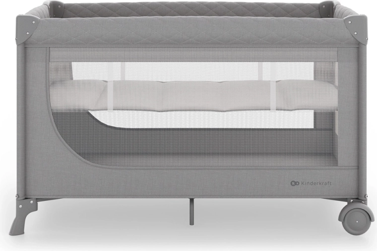 Kinderkraft Leody up пътешестващо креватче 2 в 1 grey