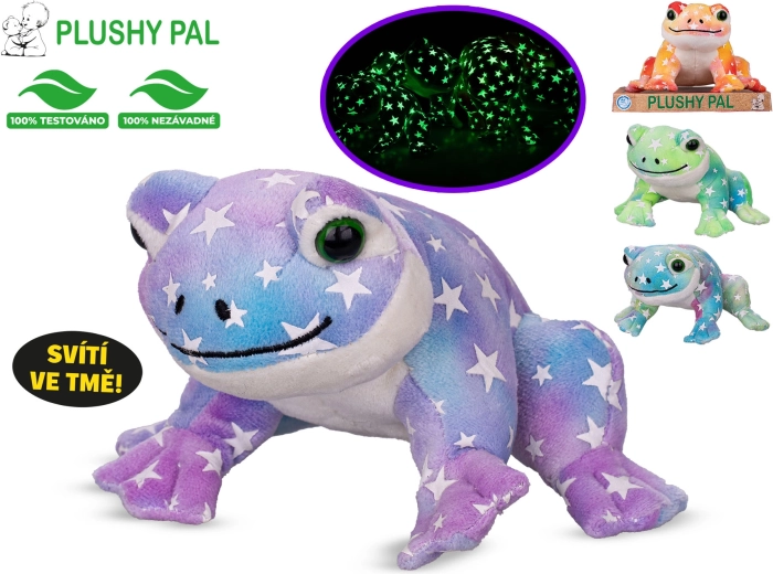 Glowing Plush Frog 12 cm