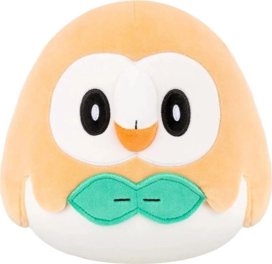 Плюшена възглавничка Squishmallows Pokémon Rowlet 36 см