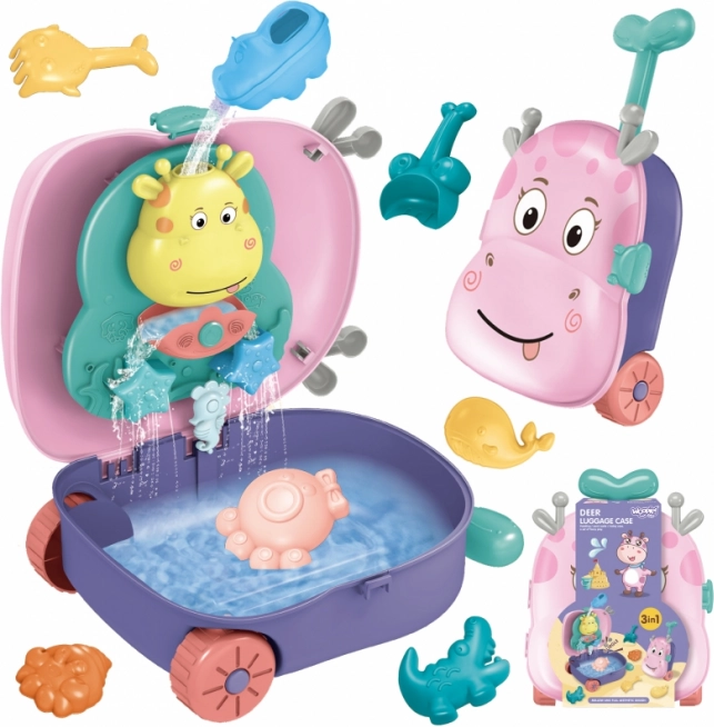 Woopie 3-в-1 куфарче с комплект за пясък и водна масичка – Pejsek