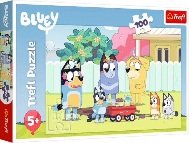 Пъзел TREFL BLUEY 100 части – весел свят