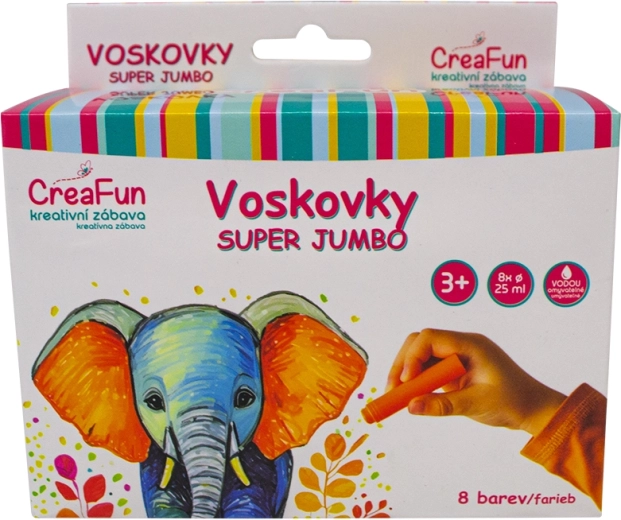 Восъчни пастели Super Jumbo 8 цвята SPARKYS