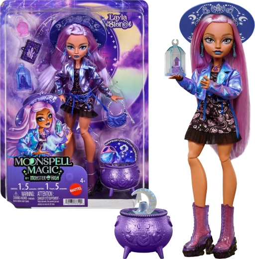 Monster High Moonspell High Layla Stone – модна кукла 26 см с аксесоари