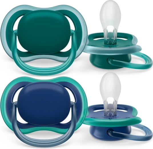 Philips Avent биберон Ultra Air, 6–18 месеца, син, 2 бр.