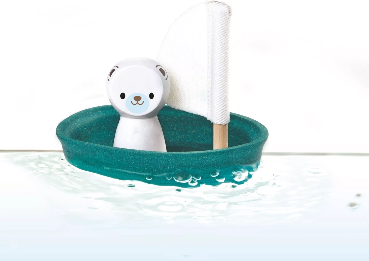 PlanToys платноходка с полярна мечка
